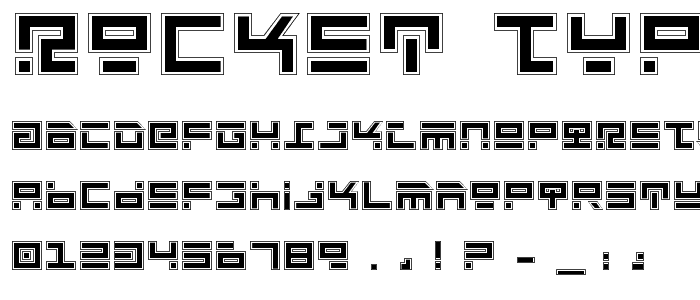 Rocket Type Pro font